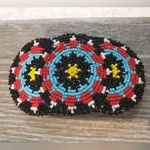 Native American Style Beaded Barrette